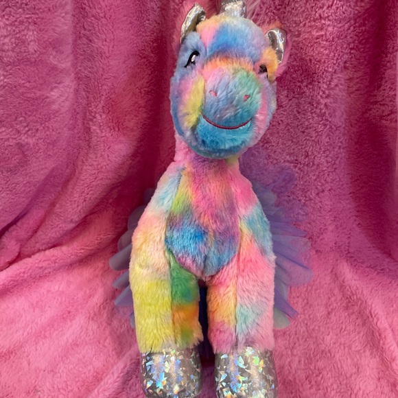 Build A Bear Tie dye Unicorn with multicolored skirt - Picture 9 of 12